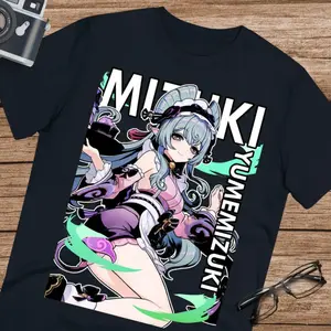 Genshin Impact Video Game T-Shirt & Sweatshirt, Yumemizuki Mizuki Waifu Graphic Tee, Vintage Oversized Unisex Streetwear, Gift for Men Women Gamer