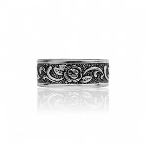 Rosa - Handcrafted Stainless Steel Rose Spoon Ring