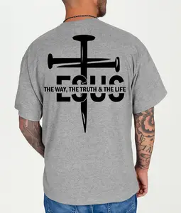 Jesus The Way The Truth and The Life Boldly Men's Fitted Short Sleeve Crew Neck Casual Rock Tee in BCI Combed Ringspun Cotton