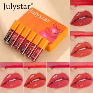 6-Piece Lip Tint Set, Portable Watery Lip Stain, Long-Lasting Smudge-Proof, Buildable Vibrant Color, Moisturizing Lightweight Texture, Gift for Women Teens