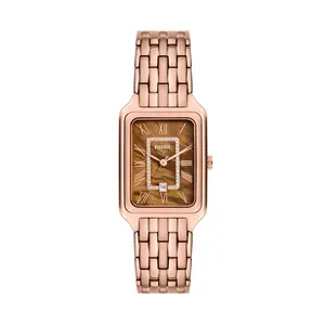 Fossil Women's Raquel Three-Hand Date, Rose Gold-Tone Stainless Steel Watch
