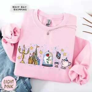 Adult & Youth Princess and Her Monster Shirt, Beauty and the Beast Sweatshirt, Vintage #Bellee Crewneck Pullover, Fairytale, BMTT2706