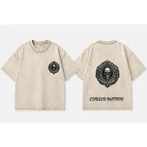 CURSED apparel washed T-shirt