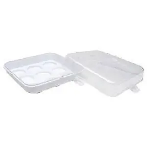 Sure Fresh Reusable Plastic Cupcake Container with Lid, 10.5x10.5x3.5 in.