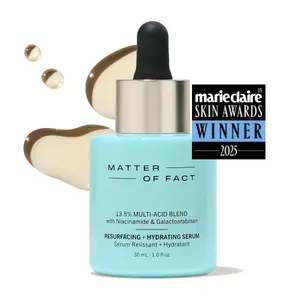 MATTER OF FACT Resurfacing + Hydrating Serum, Multi-Acid Blend with Niacinamide for Deep Hydration, Refined Texture and Clarity, 30mL / 1.0 Fl Oz