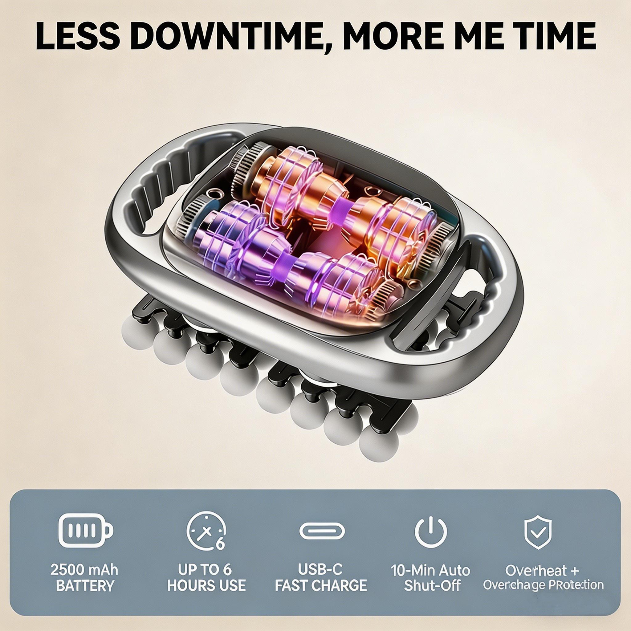 High-Quality 42/12-head Massage Gun with multiple Modes, Deep Tissue Percussion Massager for Back Shoulders Legs and Foot Pain Relief Quiet Muscle Massage Gun with Red Light Therapy Adjustable Daily Use Ideal Gift for Friends & Family