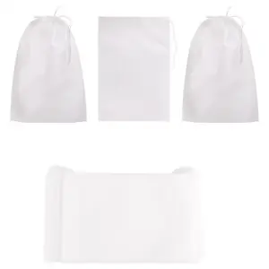 100 Pieces of Mess-Free Cold Brewing Bag Disposable Coffee Filter Bag Fine Mesh Brewing Drawstring Bag