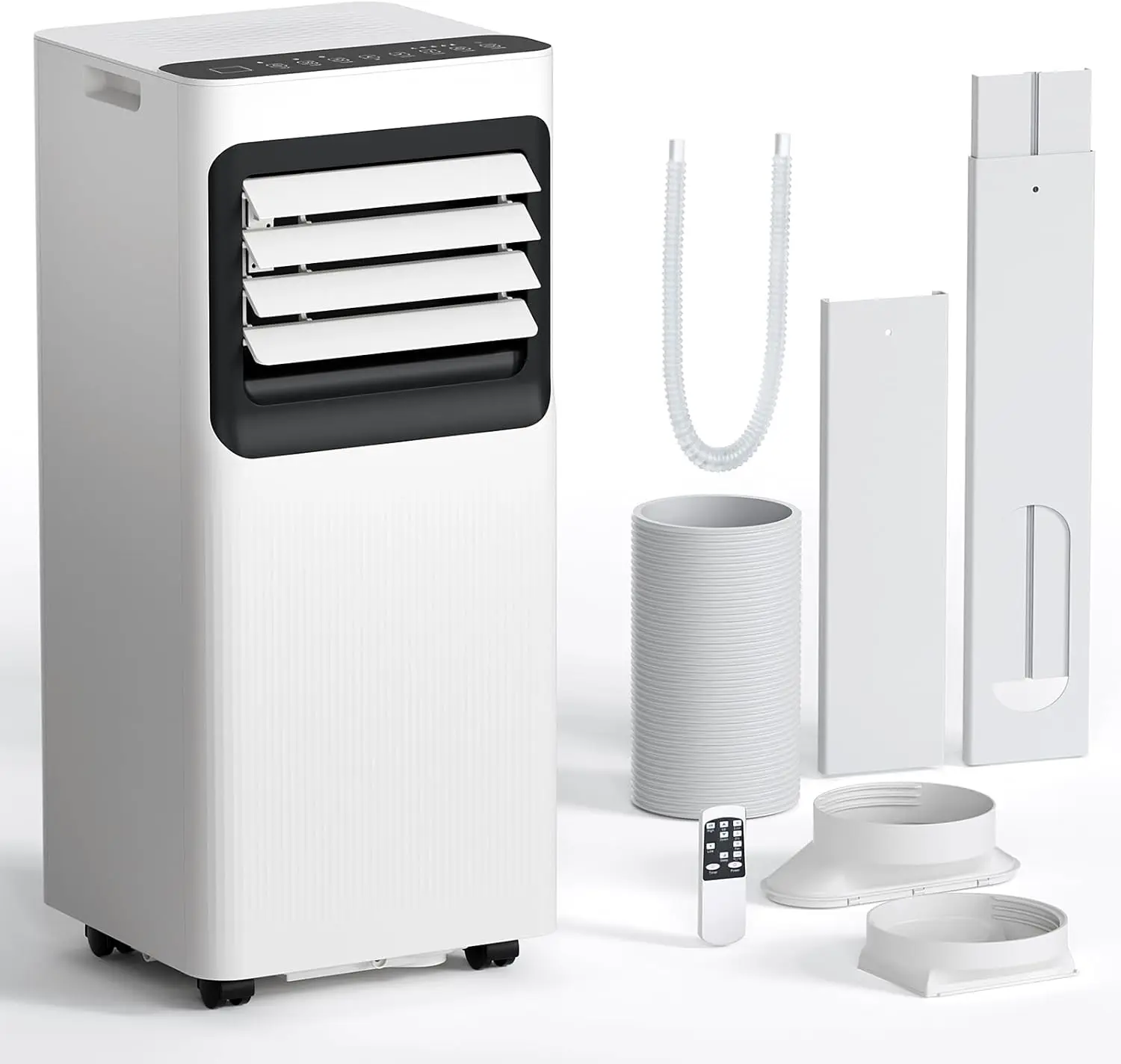 10,000 BTU Portable Air Conditioner, Cools Up to 450 Sq.Ft., 4-in-1 Quiet AC with Dehumidifier & Fan, Sleep Mode, Remote, 24H Timer for Bedroom, Office, Apartment