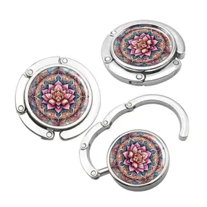 Purse Hook for Table, Carry Purse Hook, Folding Handbag Hanger, Portable Table Bag Holder, Home Organizer for Living Room Bedroom