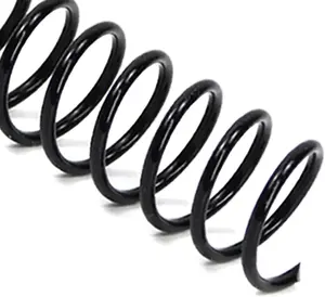 31.8mm Plastic Spiral Coil Binding 3:1 Pitch, 1-1/4 inch, 280 Sheets Capacity Black Coil Binding Spines - Versatile for Office and Educational Tasks, Pack of 50