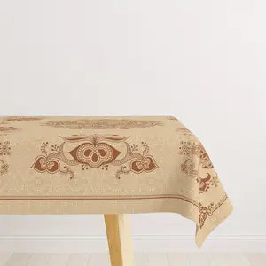 Vintage Paisley Pattern Tablecloth, Rectangular Tablecloth, Waterproof Washable Table Cover for Dining Room, Boho Home Decor & Gift for Her