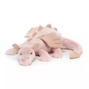 2026   Easter gift, jelly  Pink plush dragon toy - an ideal Valentine's Day present to spend time with her / A special plush dragon toy chosen for the beloved one / Cute girly gifts