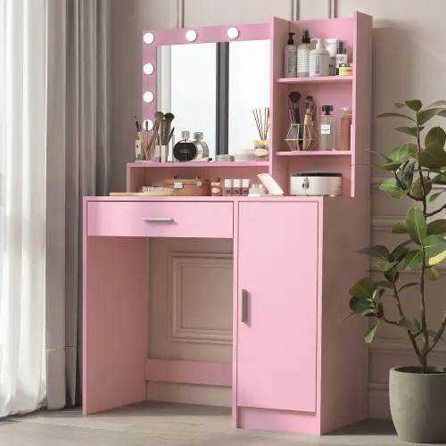 Baby Pink + Particle Board