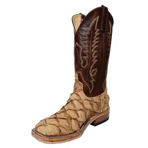 Anderson Bean Men's Antique Saddle Big Brass Crepe Sole Boots