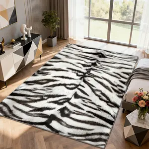 Luxury Vintage Patterned Velvet Carpet, Soft Comfortable Home Decor Rug, Living Room Sofa Mat, Bedroom Bedside Rug, Multi-Scene Use,merry Christmas、let it snow, Home Decorative Rug, Decorative Area Rug