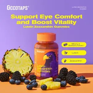 Lutein Gummy Eye health vitamins - Sugar-free lutein and zeaxanthin gummy supplements for clear vision, relief of dry eyes, and blue light support for adults and children Dietary