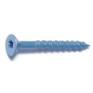 212 MAIN Torquemaster 51233 Star Flat Head Masonry Screw, 0.31x2.75", Star Drive, 50-Pack Value Fastener for Masonry Use
