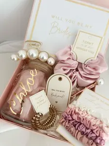 Bridesmaid Proposal Box Perfect Personalized Gift, Maid of Honor, Matron of Honor Customized Glass