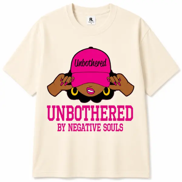Comfort Colors Shirt, Unbothered By Negative Souls Tee, Black Woman Empowerment Shirt, Melanin Queen Graphic T-Shirt, Self Love Tee, Motivational Gift for Women