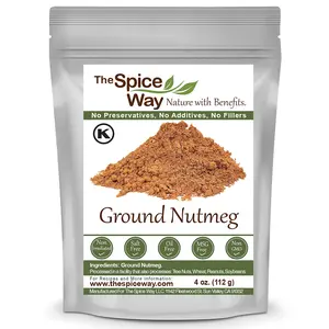 The Spice Way Pure Ground Nutmeg - Non-GMO Oil Free MSG Free Salt Free Seasoning