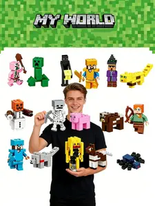 High-Quality Abs Plastic Game Character Models, 16 Famous Characters, Vibrant Print, Fully Jointed, Perfect for Kids' Imagination Play