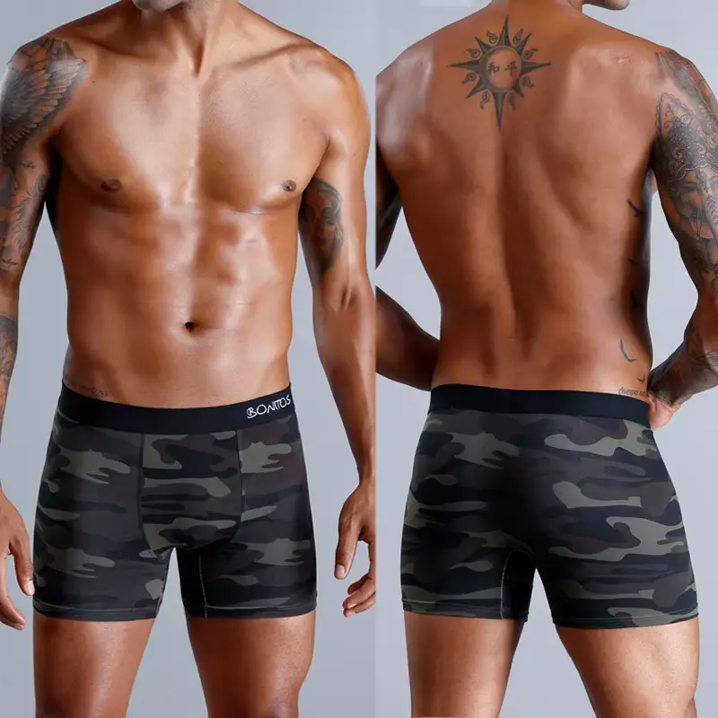 Top Brand Men's Cotton Fabric Boxer Briefs - Elastic Waist, Fleece Lined, Secure Fit Boxer Shorts for Daily Wear, Menswear Underpants Panties