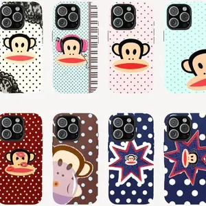 Paul Frank Magsafe Phone Case, Striped GinghamPatchwork Pattern Cover Compatible with iPhone X, 11, 12, 13, 14, 15, 16, 17 Plus Pro Promax