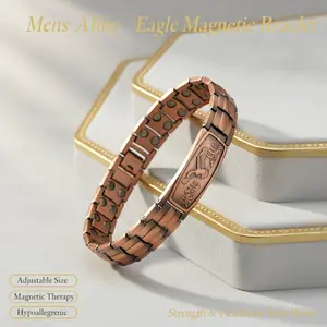 Father's Day Special: The "Eagle Guardian" Magnetic Bracelet — A Gift of Strength & Health for Dad.  Let this Vintage Red Copper Eagle Watch Over Him Like He Watched Over You. The Perfect Token of Gratitude for the Strongest Man in Your Life.