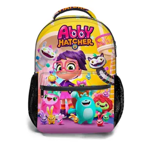 Abby-Hatcher--Backpacks for Girls, Cute School Backpack for Girls Boys, Aesthetic Bookbag for Teens, Lightweight Classic Backpack for Travel, Work, Picnic A-4