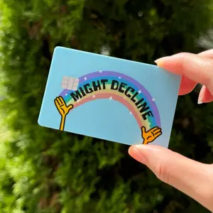 Funny Credit Card Covers (Pack of 2) - Weatherproof with Matte Finishing