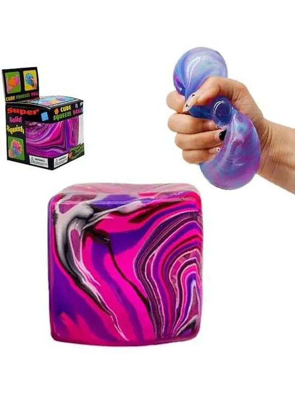 Viral Galaxy Marble Squishy Stress Ball - Slow Rising, Ultra Soft Fidget Toy for Anxiety & ASMR