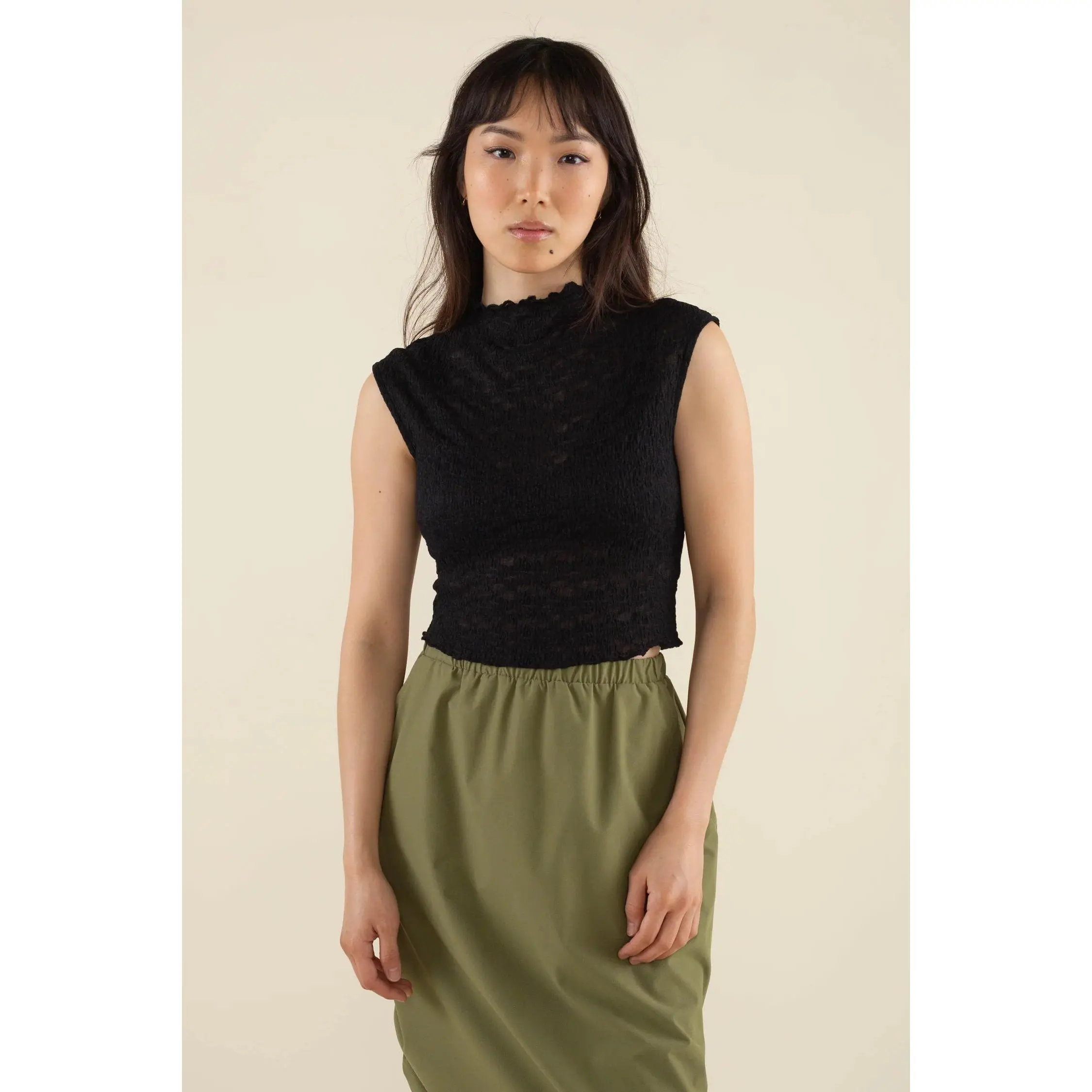 Lace Boxy Tank-top
