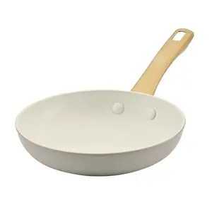 Forged Induction Ceramic 8.25-Inch Frying Pan with Induction-Ready Ceramic Nonstick Forged Aluminum for Superior Heating and Gold Accents
