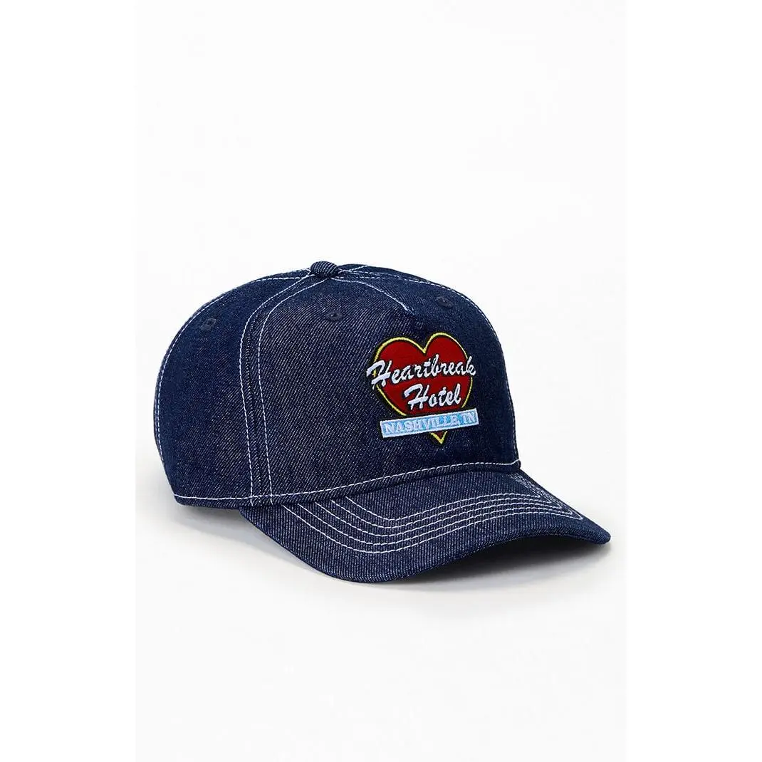 Pacsun Men's Heartbreak Hotel Denim Strapback Hat Pacsun Men's Heartbreak Hotel Denim Strapback Hat