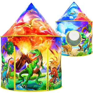 Sumbababy Dinosaur Play Tent 4-8 Year, Pop-up Adventure Tent Toys Indoor Outdoor indoor tent house