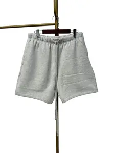 Stylish Casual Sweatshort Light Oatmeal 160bt212012F Menswear Loose Fit Breathable Shorts Beige Soft