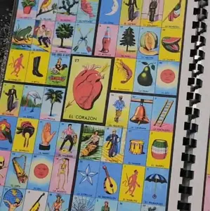 mexican game loteria books with your favorite card in the middel