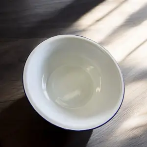 Kivet Emaye ENAMEL WHITE BASIN with Classic Design and White Interior for Versatile Use