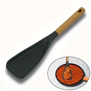 1pc/2pcs Cooking Spoon For Nonstick Cookwares, Silicone Spoon For Mixing, Scoop, And Scrape, kitchen Tool, Kitchen Gadgets, Cheap Items