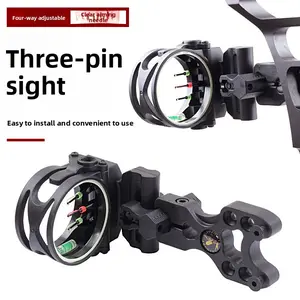 Say goodbye to missing the target! Three-needle sight Four-way adjustable compound pulley bow Three-needle sight