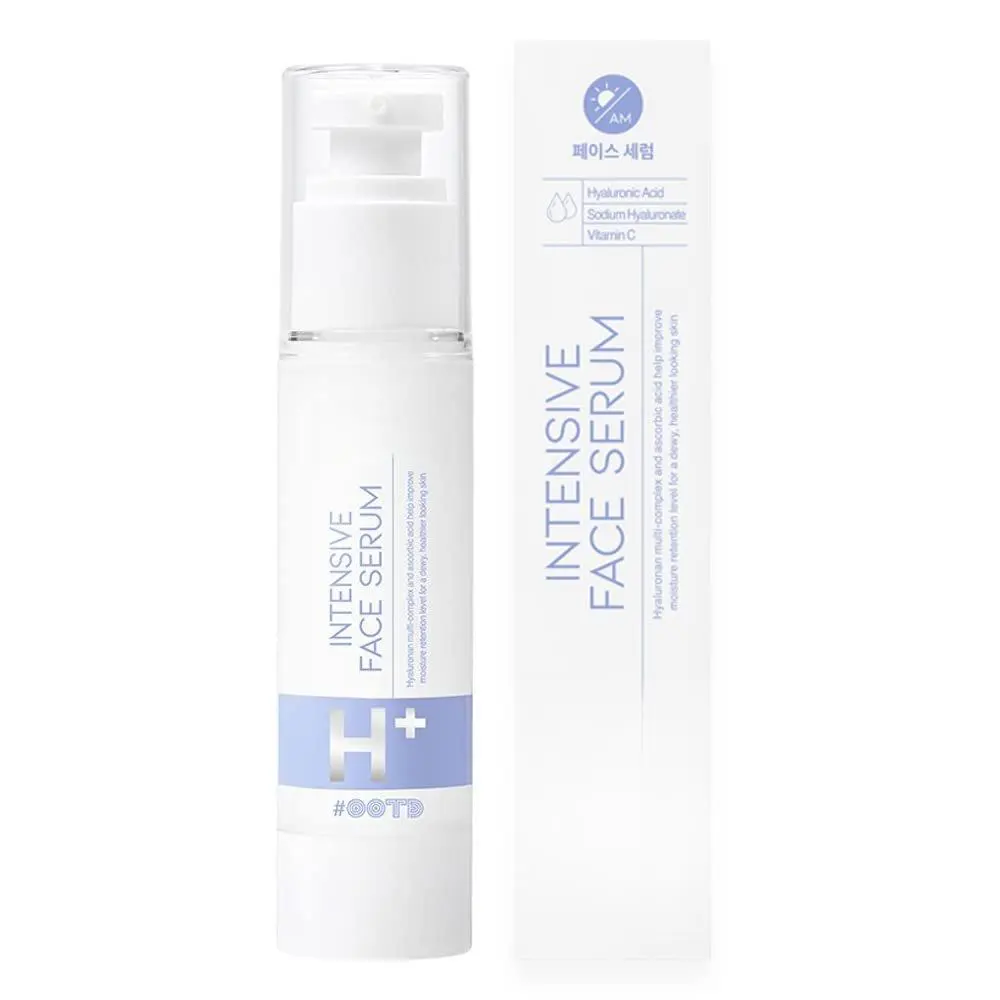 OOTD Intensive Hydrating Serum, 50g Korean Vegan Certified Skincare with Hyaluronic Acid, Sodium Hyaluronate, Vitamin C - Plumper, Brightening, Moisture-Boosting, Smoother for Sensitive Skin