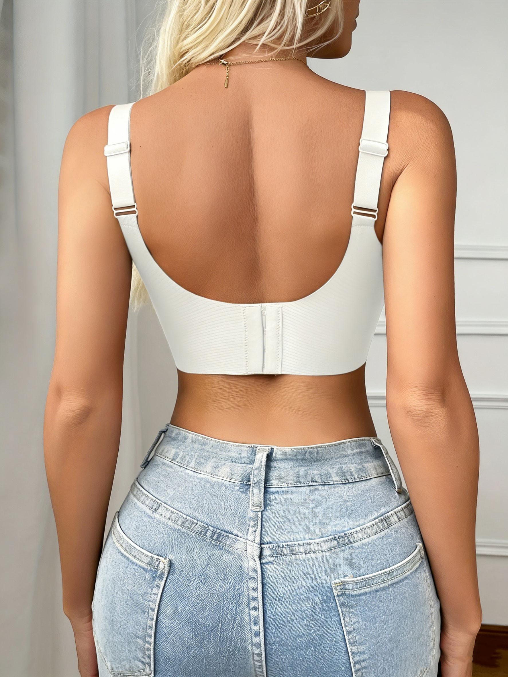 Women’s Wireless Bra, Full Coverage No Underwire Bra, Soft Stretch V Neck Everyday T-Shirt Bra with Adjustable Wide Straps and Back Hook Closure, S-3XL-218 Women’s Wireless Bra, Full Coverage No Underwire Bra, Soft Stretch V Neck Everyday T-Shirt Bra with Adjustable Wide Straps and Back Hook Closure, S-3XL-218