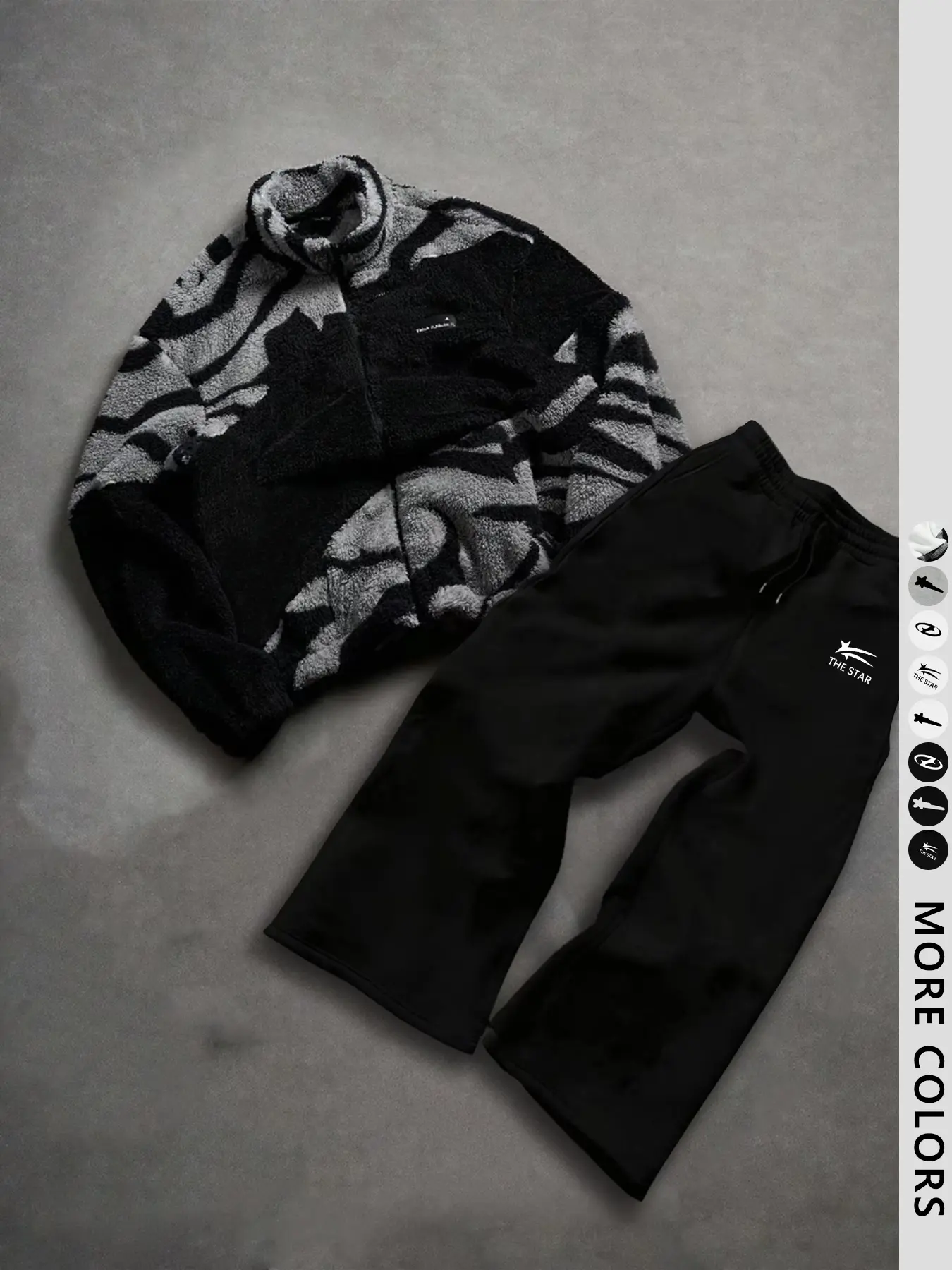 Men's Zipper Neck Letter Graphic Outdoor Jacket and Straight Leg Sport Pants Set, Sweatsuit With Pockets, Activewear Set, Fashion Streetwear, Sportswear Street Style, Casual Spring & Fall, Athleisure Sportswear Set, Sportswear Outfit
