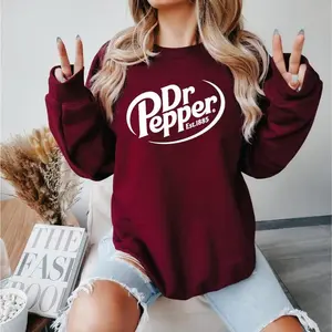 [Sale off up to 50%] Dr Pepper Logo Shirt - Classic Soda Sweatshirt, Vintage Style Beverage Graphic Apparel, Graphic Streetwear T-shirt