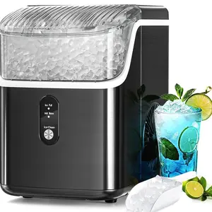Antarctic Star Nugget Ice Maker with Soft Chewable Pellet Ice 34lbs/24H - Black
