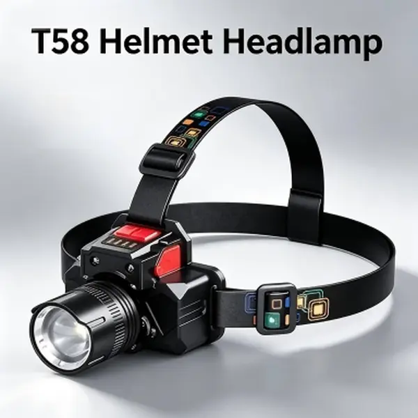 Compact Waterproof Head Torch with Headband, Zoom Lens, Wide-Narrow Beam Modes, Lightweight Design – Outdoor Gear for Running & Daily Activities, Daily Activity, Elastic Printed Head Strap, Adjustable Strap, Backyard Evening Work, Durable Sturdy Casing, E