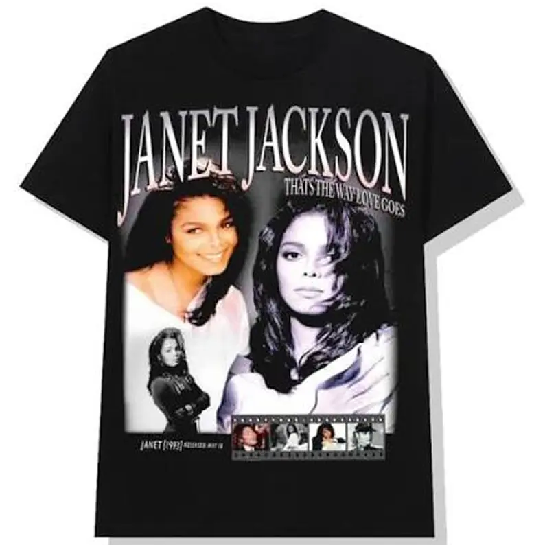 VINTAGE TEE - RETRO 90s T SHIRT JANET JACKSON