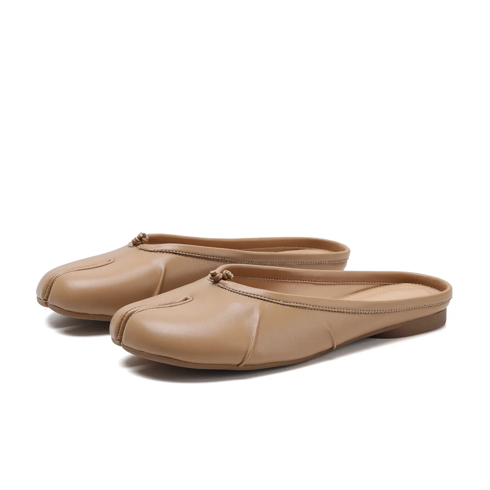 Women Mules Sandals Split Toe Flat Slip On Comfort Fashionable Cute Vintage Retro Brunch Dinner Outing Vacation Beach Walking Indoor Outdoor Fall Fashion Tabi Ballet Flats tiktok shop back to school