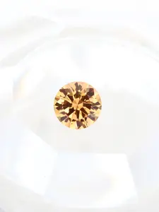 Certified Round Moissanite Gemstone, 6.5mm (1 Carat), Garnet Color, Ideal for Jewelry Making & Gifts, Durable Premium Stone