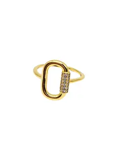 Oval Statement Pavé Ring